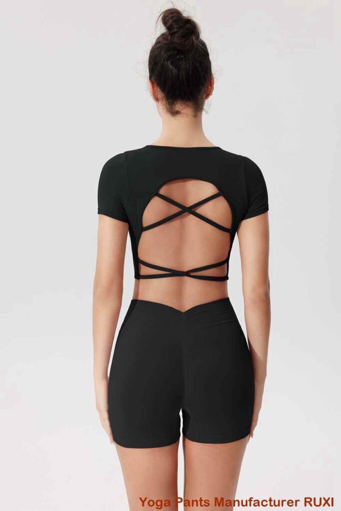 नेवी नीलो योग प्यान्ट RUXI ne157